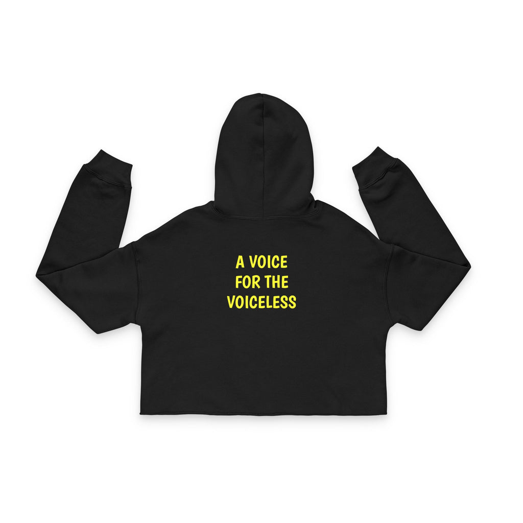 Women's Cropped Voice for the Voiceless Hoodie