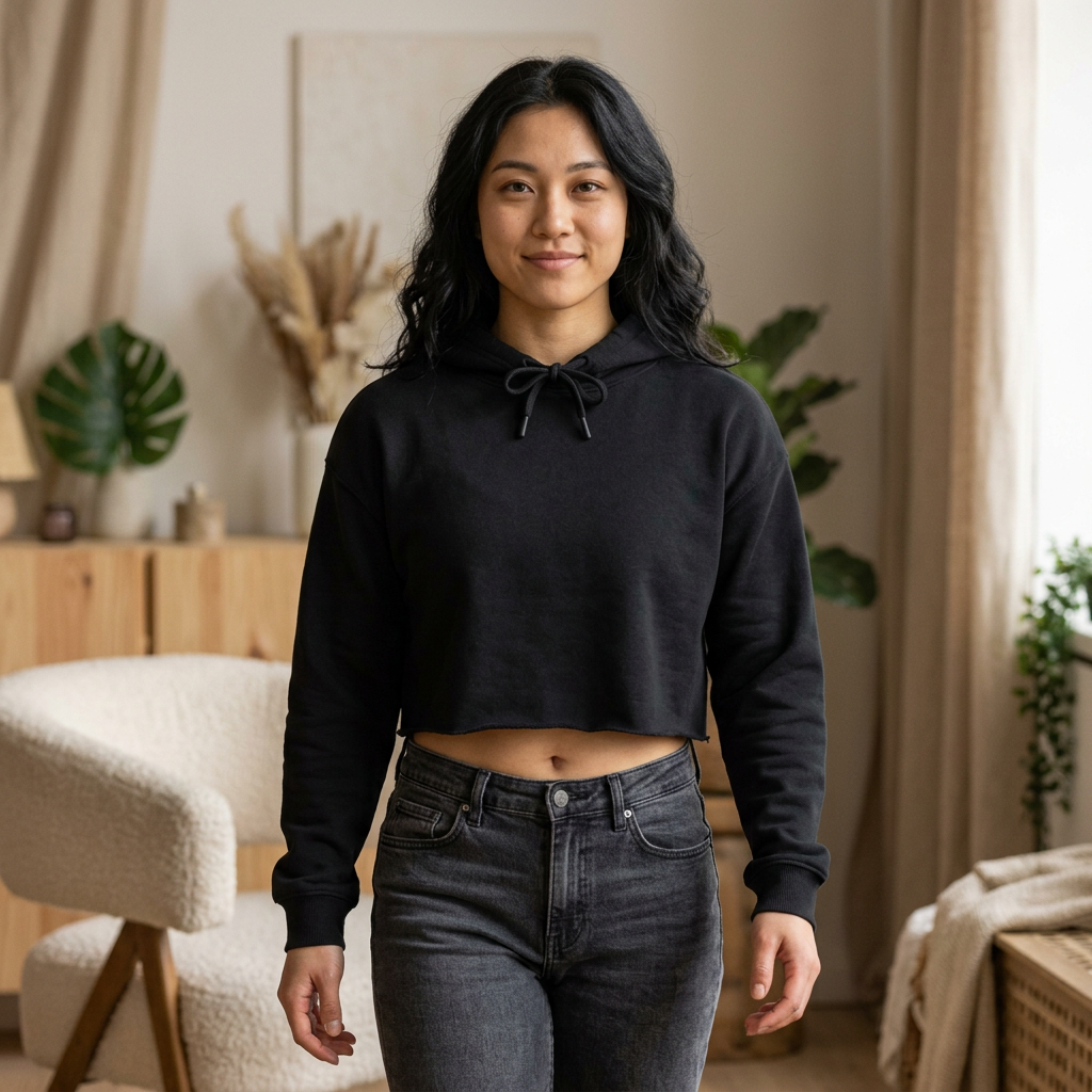 Women's Cropped Voice for the Voiceless Hoodie