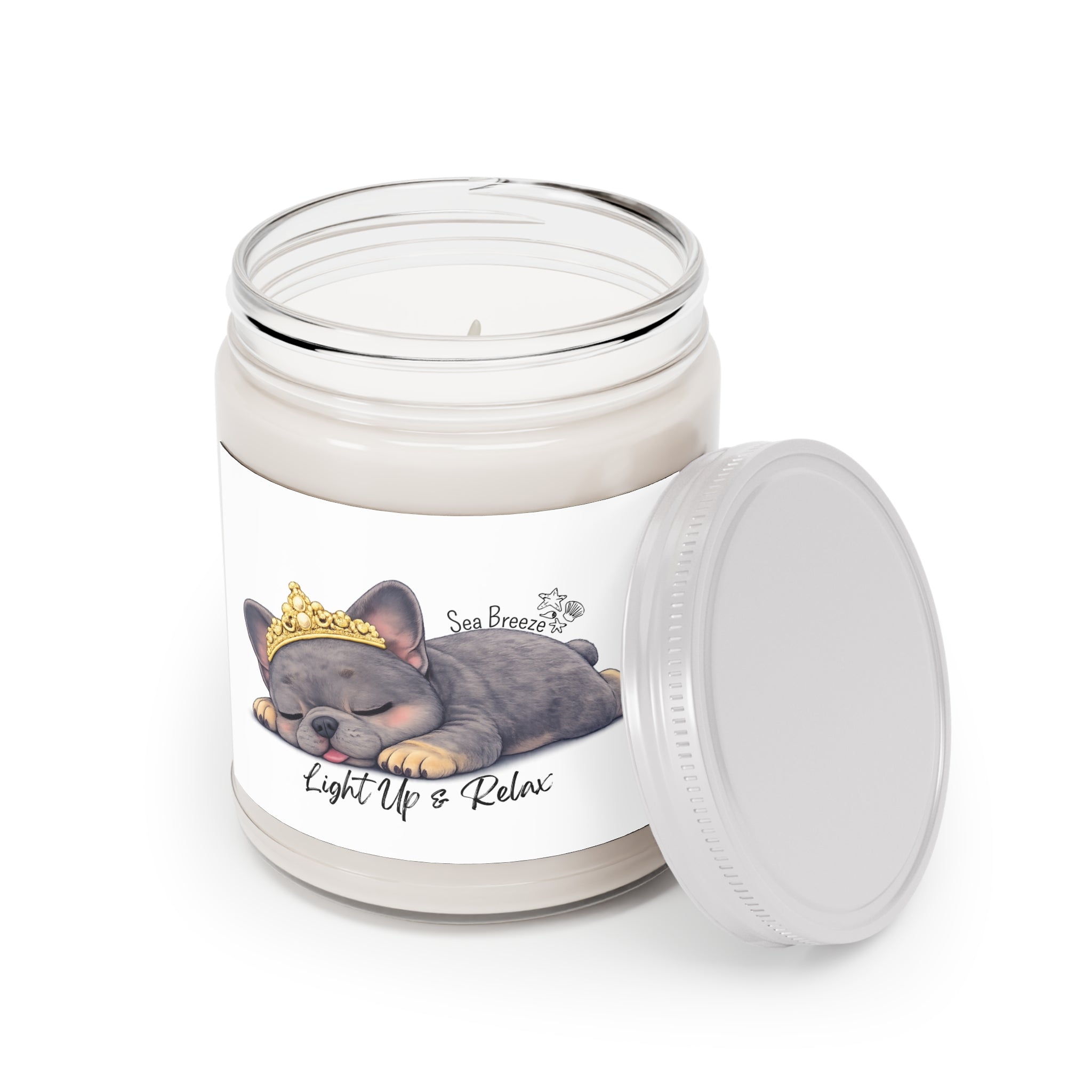 Scented Soy Candles with White Lid, 9oz