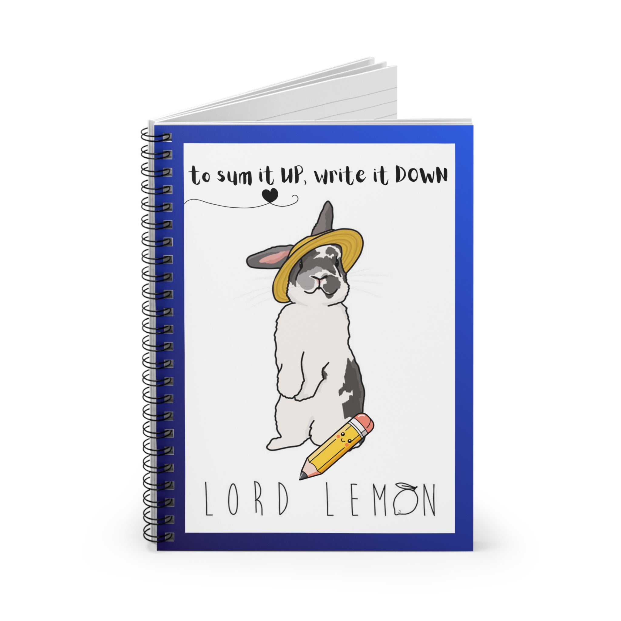 Lord Lemon Notebook — Cute Writing Journal